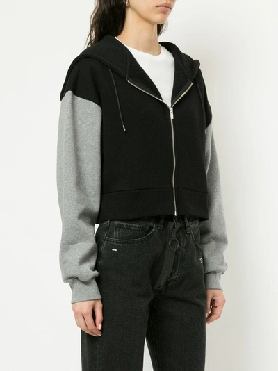 Shop Etre Cecile Être Cécile Oversized Zip Hoodie - Black