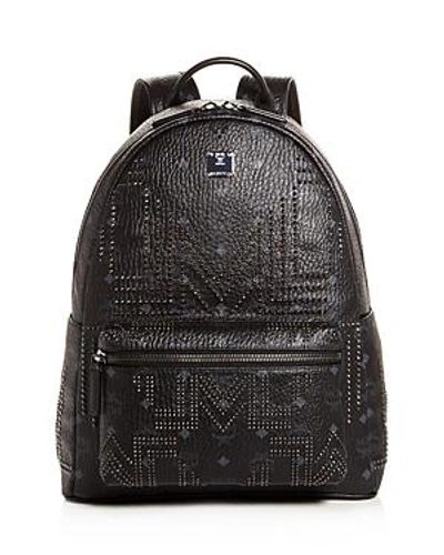 Shop Mcm Stark Gunta Medium Studded Backpack In Black