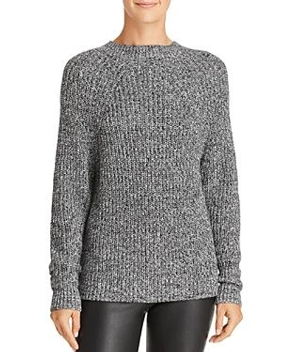 Shop French Connection Millie Mozart Marled Sweater In Black/white