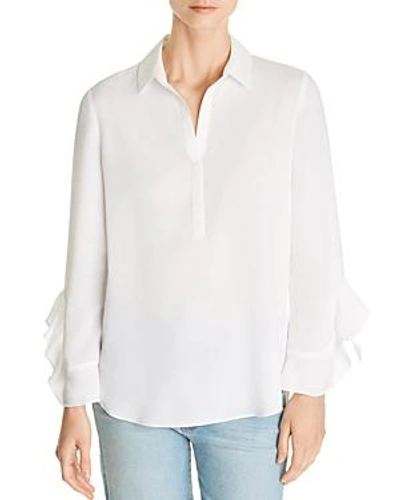 Shop Le Gali Deanna Ruffle-sleeve Blouse - 100% Exclusive In White