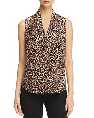 Shop Le Gali Amal Leopard Sleeveless Blouse - 100% Exclusive In Natural Multi
