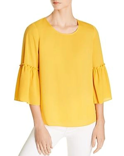 Shop Le Gali Elina Bell-sleeve Blouse - 100% Exclusive In Amber