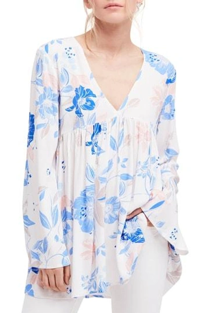 Shop Free People Bella Print Tunic In Ivory