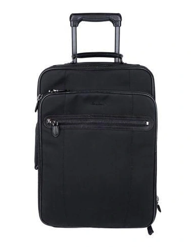 Shop Santoni Wheeled Luggage In Black