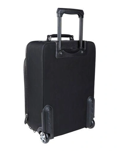Shop Santoni Wheeled Luggage In Black