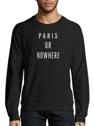 Shop Knowlita Paris Or Nowhere Graphic Sweatshirt In Black White