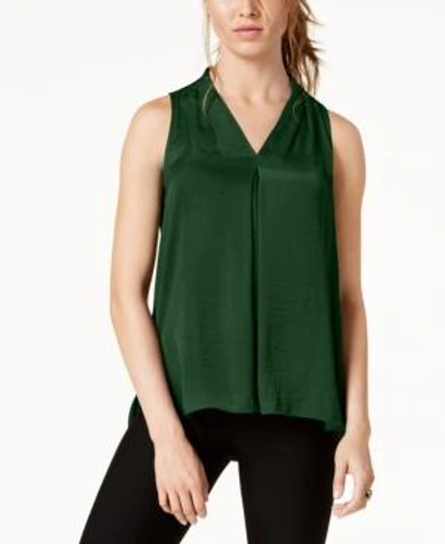 Shop Vince Camuto Inverted-pleat Top, Created For Macy's In Hunter