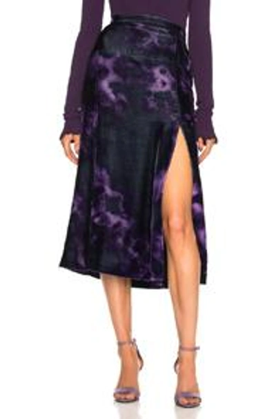 Shop Altuzarra Pennant Skirt In Purple