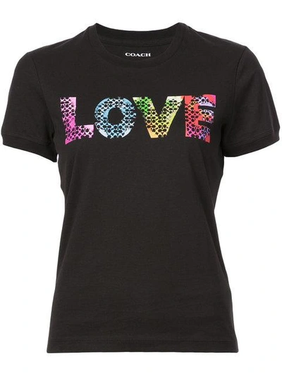 Shop Coach Love By Jason Naylor T-shirt - Black