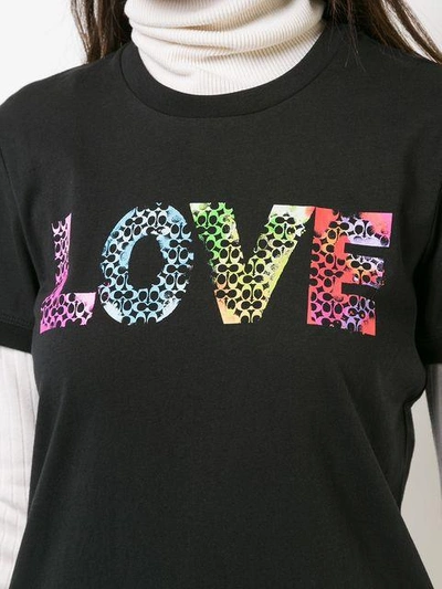 Shop Coach Love By Jason Naylor T-shirt - Black