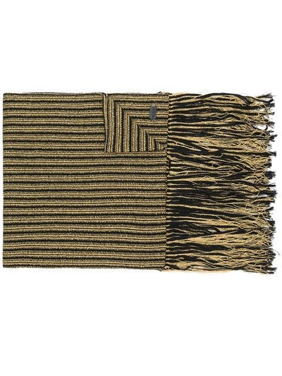 oversize fringed scarf