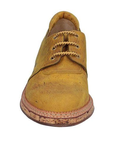 Shop A.testoni Lace-up Shoes In Ocher