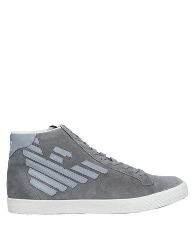 Shop Emporio Armani Sneakers In Grey