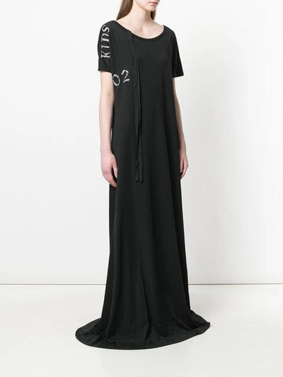 Shop Ann Demeulemeester Forever Kids Long T-shirt Dress In Black