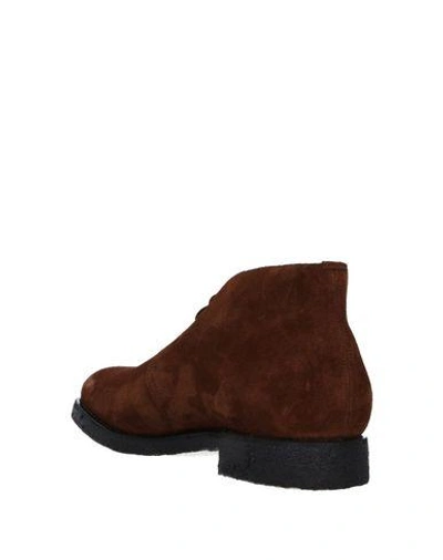 Shop Fabi Ankle Boots In Brown