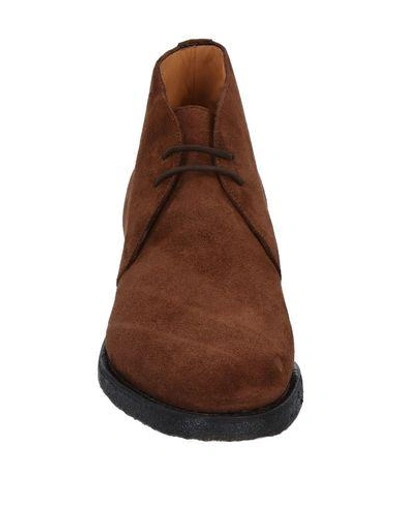 Shop Fabi Ankle Boots In Brown