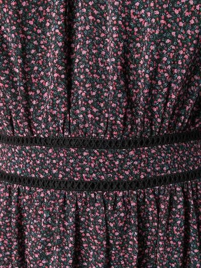 Shop Rebecca Minkoff Floral Print Flared Dress In Black