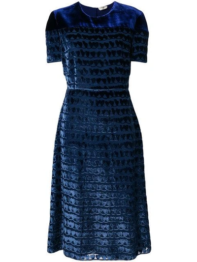 Shop Fendi All-over Print Dress - Blue