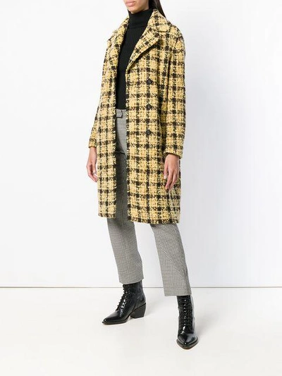 Shop Ermanno Scervino Plaid Double In Yellow