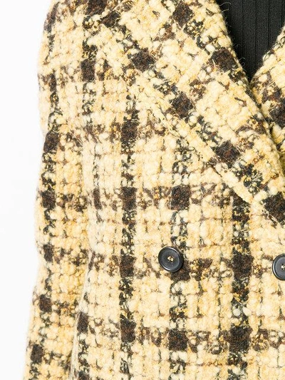 Shop Ermanno Scervino Plaid Double In Yellow