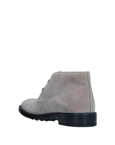 Shop Tod's Ankle Boots In Dove Grey