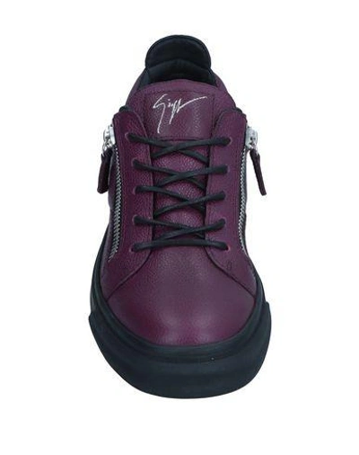 Shop Giuseppe Zanotti Sneakers In Mauve