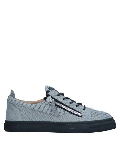 Shop Giuseppe Zanotti Sneakers In Grey