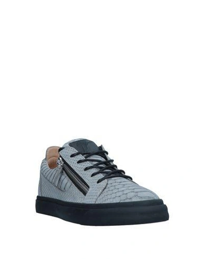 Shop Giuseppe Zanotti Sneakers In Grey