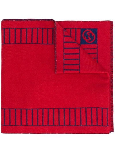 Shop Gucci Detroit Tigers Scarf - Red
