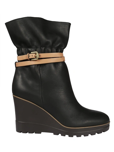 Shop See By Chloé See By Chloe Belt Wrap Ankle Boots In Black