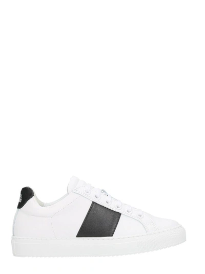 Shop National Standard Edition 4 Black And White Sneakers