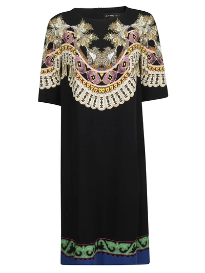 Shop Etro Embroidered Detail Dress