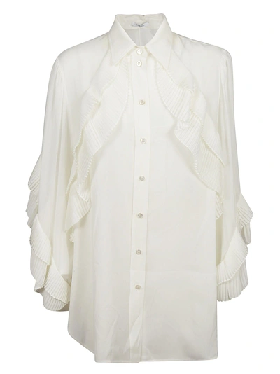 Shop Givenchy Ruffled Shirt In White