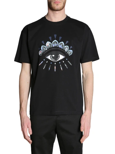 Shop Kenzo Eye Printed T-shirt In Nero