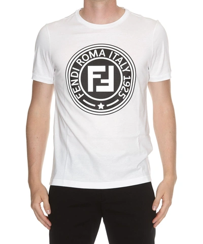 Shop Fendi Circle T-shirt In Cloud