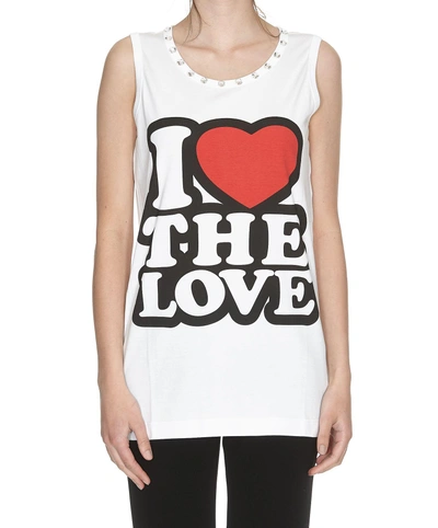 Shop Dolce & Gabbana Top In I Love The Love
