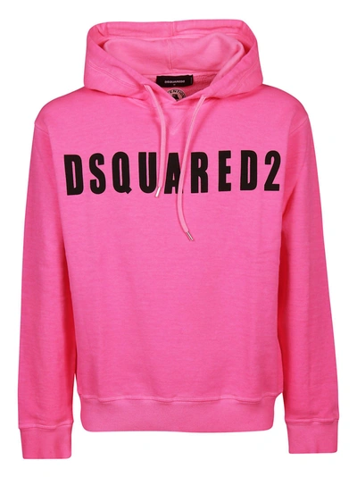 Shop Dsquared2 Printed Logo Hoodie
