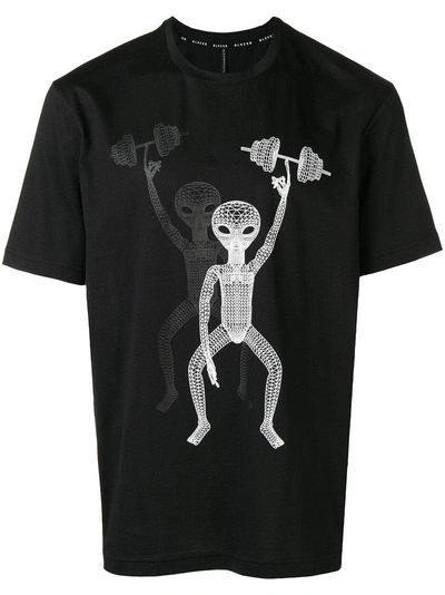 Shop Blackbarrett Weightlifting Aliens T-shirt