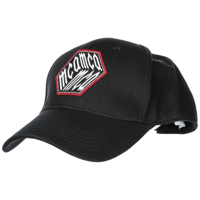 Shop Mcq By Alexander Mcqueen Adjustable Men's Cotton Hat Baseball Cap In Black