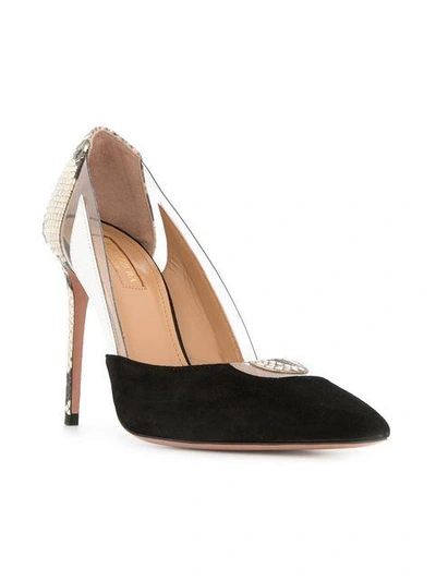 Shop Aquazzura 'fearless' Pumps In Black