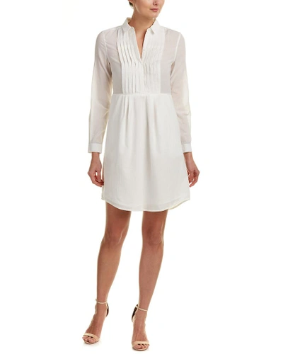 Shop Burberry Madeline Shirtdress In White