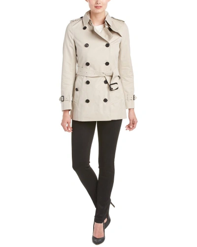 Shop Burberry Kensington Short Heritage Trench Coat In Nocolor