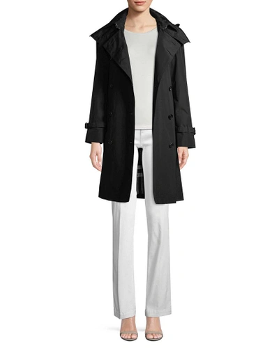 Shop Burberry Monochrome Trench Coat In Nocolor