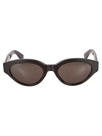 Shop Retrosuperfuture Cat Eye Sunglasses In Black