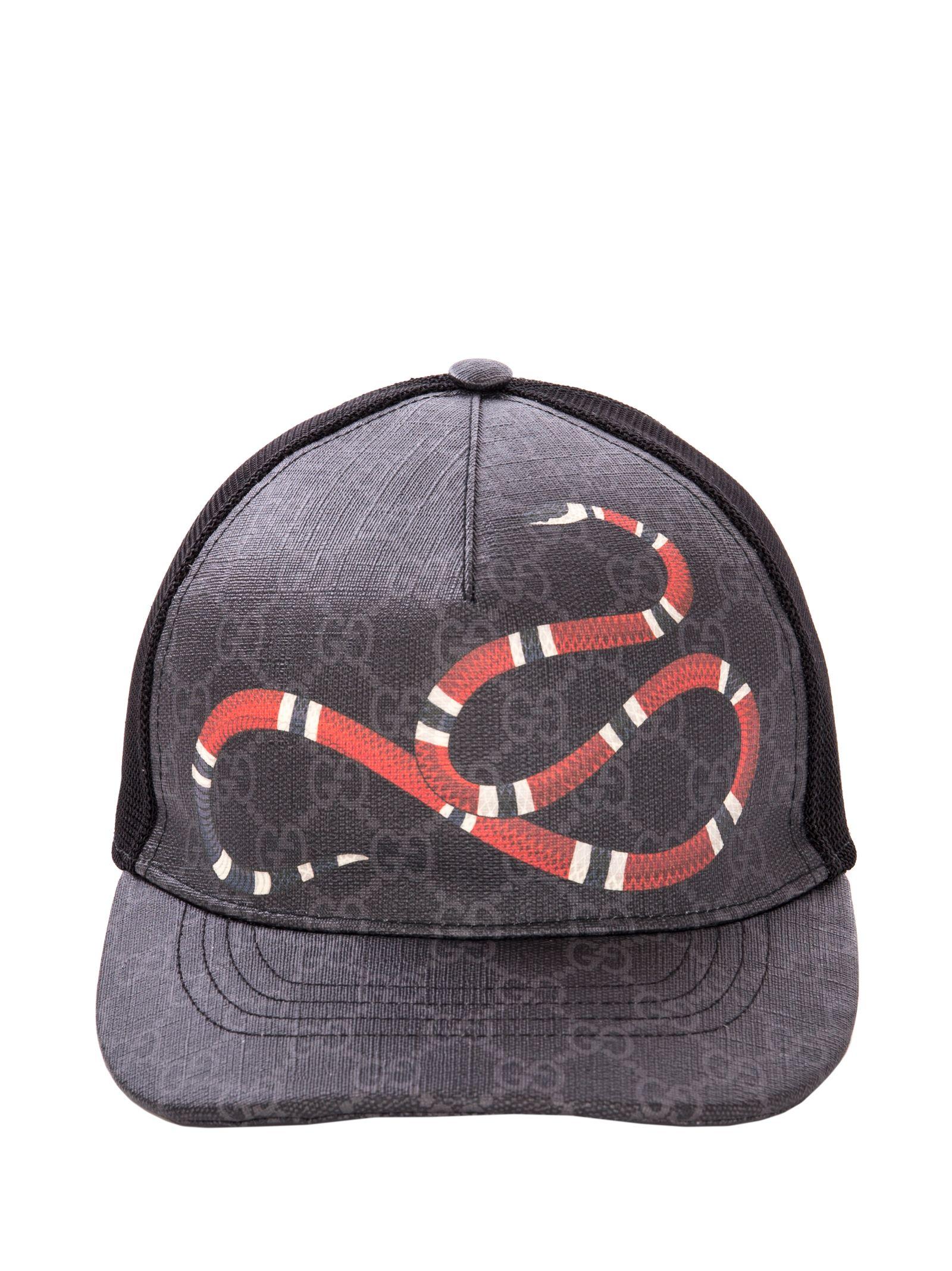 kingsnake print gg supreme baseball hat