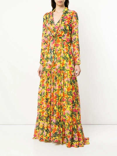 floral printed maxi dress