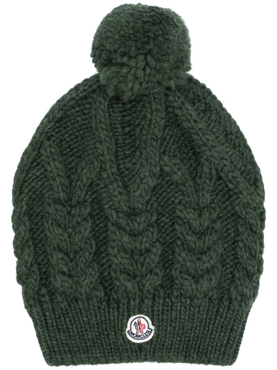 Shop Moncler Wool Beanie - Green