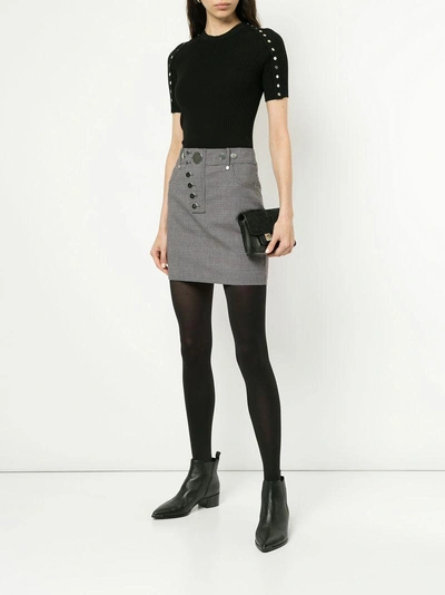 Shop Alexander Wang Dogtooth Mini Skirt