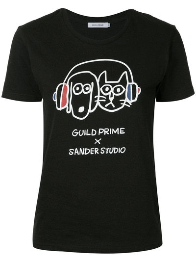 Shop Guild Prime X Sander Studio Logo Graphic Print T-shirt - Black