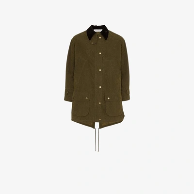 Shop Philosophy Di Lorenzo Serafini Oversized Button Fastening Parka In Green